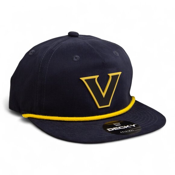 Vanderbilt Commodores Black 3D Classic Rope Hat- Navy/ Amber - Picture 1 of 3